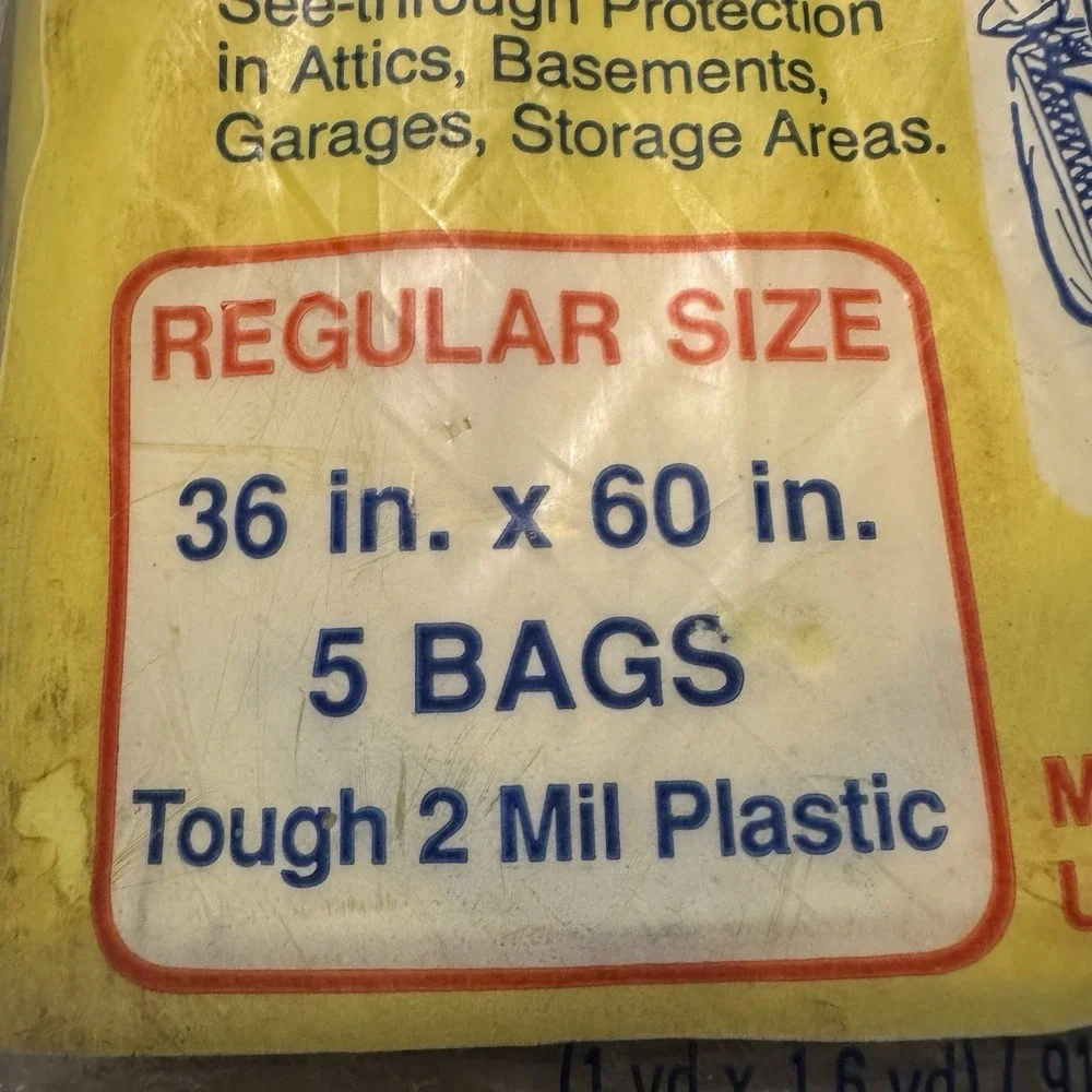 Warp's Coverall Storage Bags 5-Count 36x 60